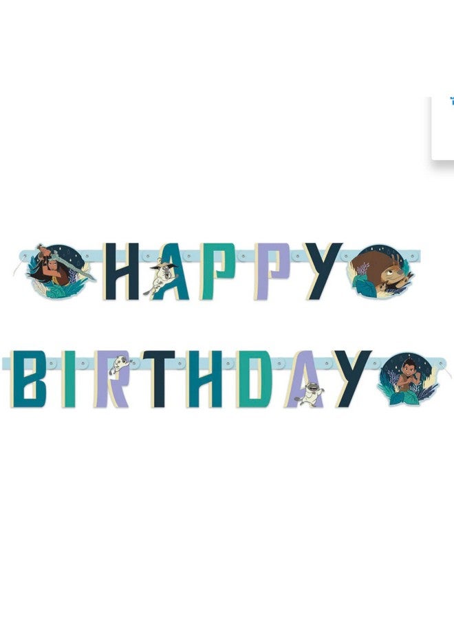 Unique Disney Raya And The Last Dragon Birthday Jointed Banner 6.5 Ft Multicolor - Image 1