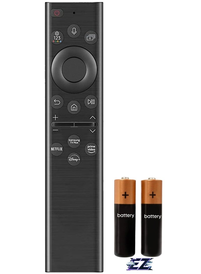 PopZa Replacement Remote Control for Samsung Smart TV with Voice Function, Replacement for Samsung Crystal UHD QLED 4K 8K Smart TVs (2020/2021/2022) (BN59-01385A) with battery - Image 1