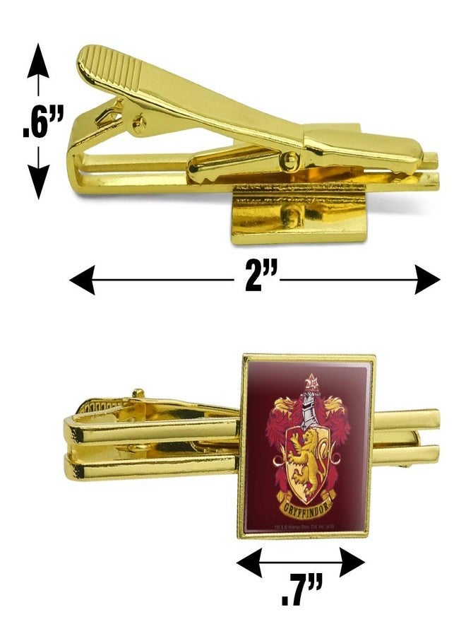 GRAPHICS & MORE Harry Potter Gryffindor Painted Crest Square Tie Bar Clip Clasp Tack Gold Color - Image 3