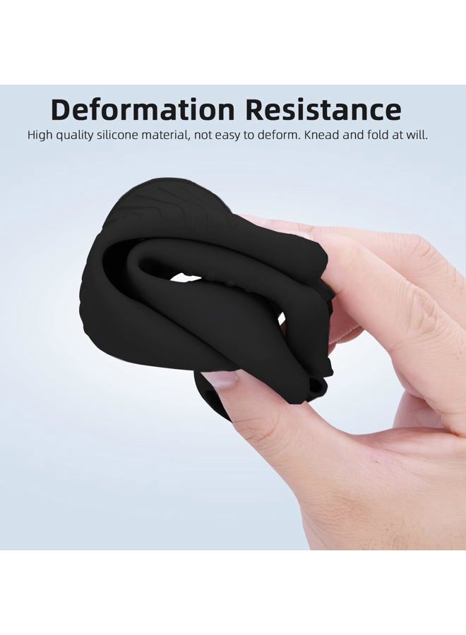 BRDRC Air 3S Silicone Cover Case Sleeve for DJI RC 2,Protective Cover Compatible with DJI Neo Mini 4 Pro Air 3 Flip Fly More Combo Controller Accessories (Black) - Image 4