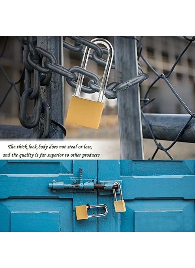 Biella Long Shackle Padlock With Keys Outdoor Security Padlock For Shed Garage Garden Gate Etc 63Mm Long  - Image 4