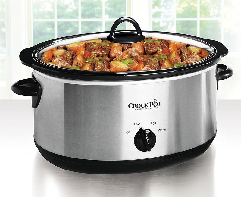 Crock-Pot طباخ بطيء يدوي سعة 7 كوارت من كروك-بوت، ستانلس ستيل (SCV700-S-BR)، أدوات طهي متعددة الاستخدامات للعائلات الكبيرة أو الترفيه - Image 2