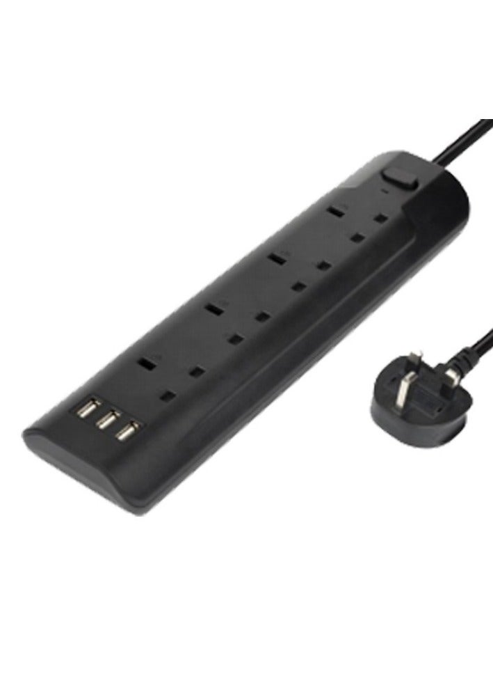 Loquat British Standard Power Strips 3 USB overload resistant PD fast charging 8 sockets