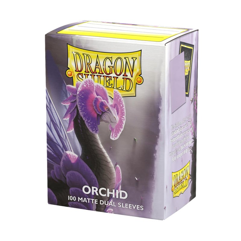 Dragon Shield | Matte Dual Standard Size Card Sleeves | 100 CT - Smooth & Tough Premium TCG Sleeves - Compatible with Pokemon, Flesh & Blood, One Piece & Magic the Gathering | Orchid - Image 1