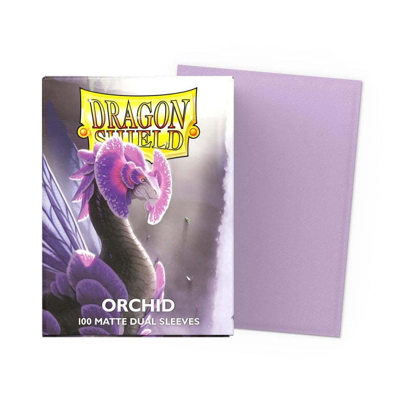 Dragon Shield | Matte Dual Standard Size Card Sleeves | 100 CT - Smooth & Tough Premium TCG Sleeves - Compatible with Pokemon, Flesh & Blood, One Piece & Magic the Gathering | Orchid - Image 2