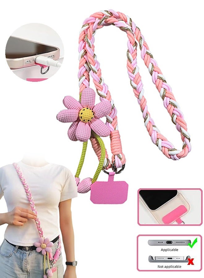 Photon Phone Lanyard, acdiac Portable Flower Phone Lanyard, Adjustable Neck Strap for iPhone, Android & More - Image 1