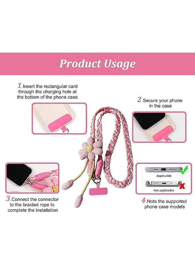 Photon Phone Lanyard, acdiac Portable Flower Phone Lanyard, Adjustable Neck Strap for iPhone, Android & More - Image 3