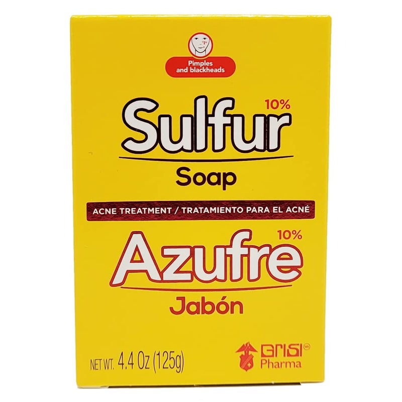Grisi Sulfur Soap for Acne - 4.4 ounce (Pack of 6) - Image 2