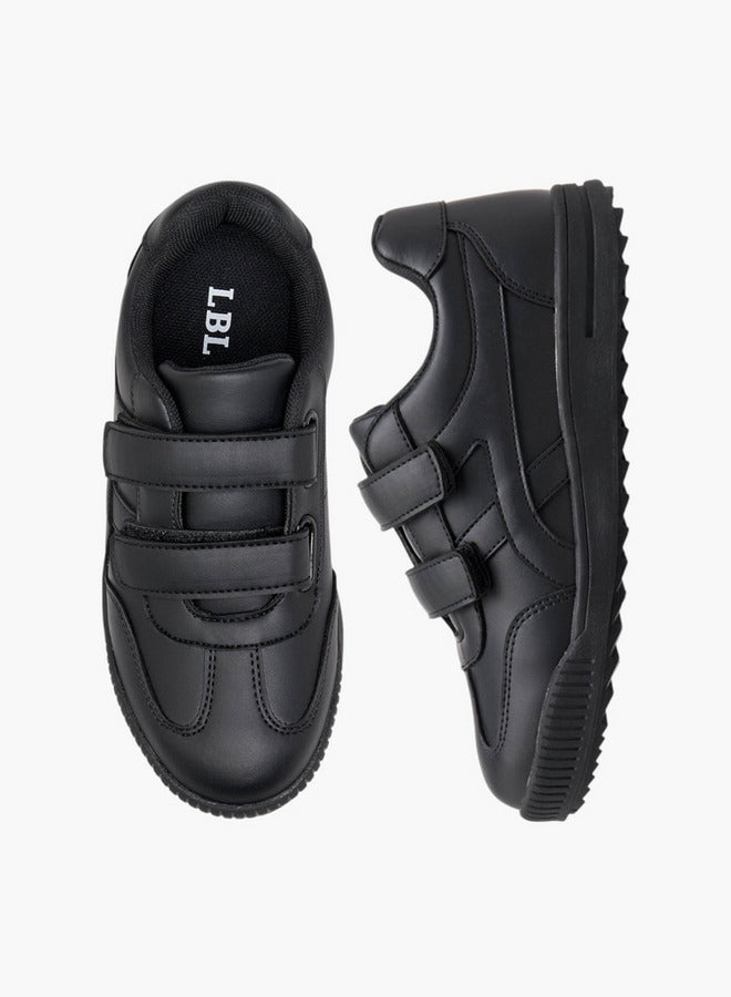 LBL by Shoexpress Boys Panelled School Shoes with Hook and Loop Closure  - Image 1