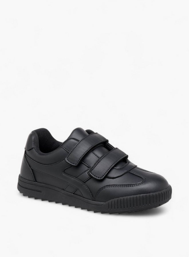 LBL by Shoexpress Boys Panelled School Shoes with Hook and Loop Closure  - Image 2