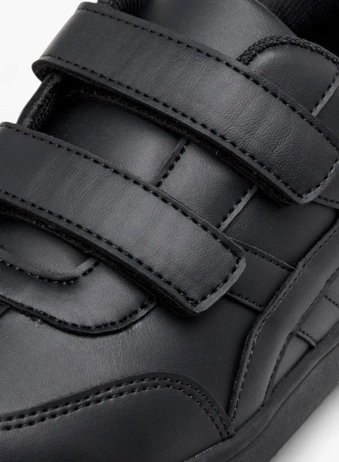 LBL by Shoexpress Boys Panelled School Shoes with Hook and Loop Closure