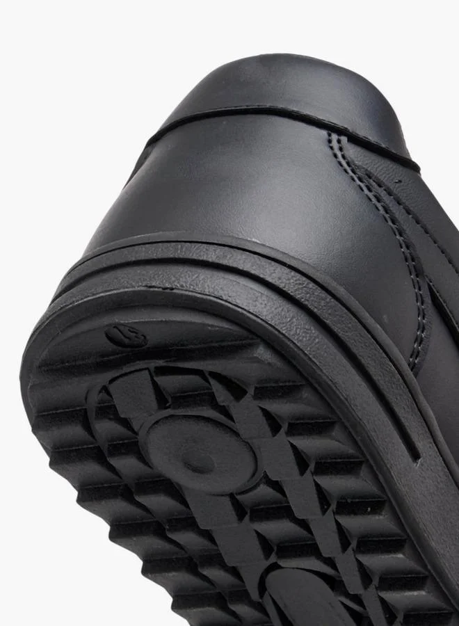 LBL by Shoexpress Boys Panelled School Shoes with Hook and Loop Closure