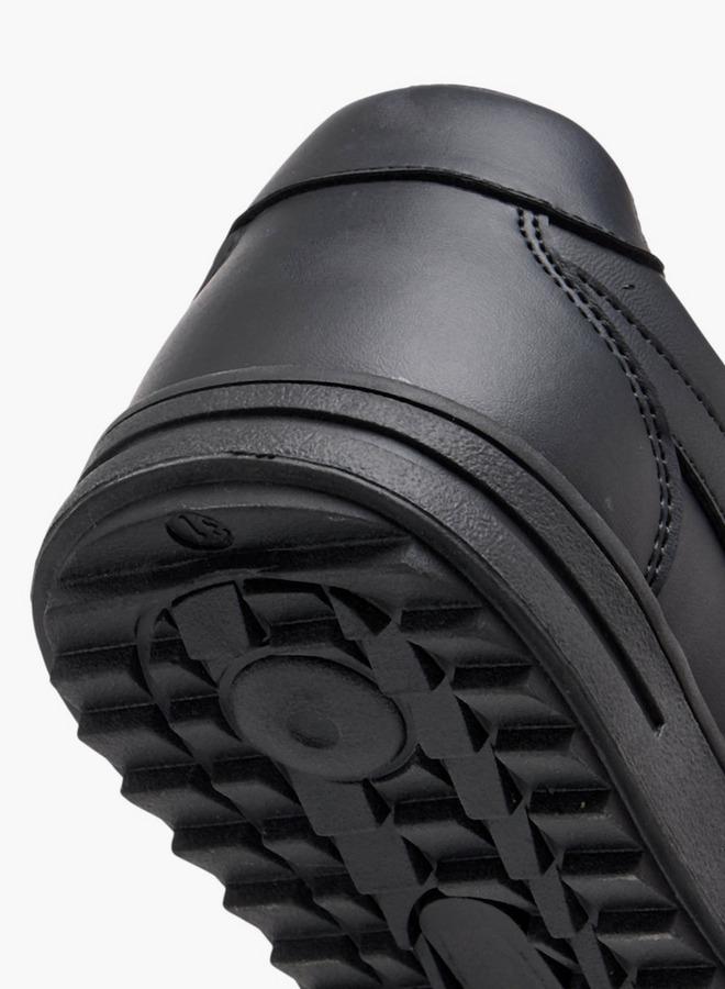 LBL by Shoexpress Boys Panelled School Shoes with Hook and Loop Closure - Image 5