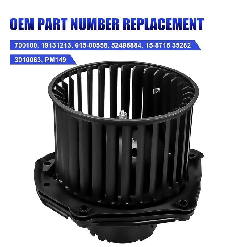 LCWRGS AC Blower Motor with Fan for 1997-2000 Chevy Silverado, Suburban, Tahoe, GMC Sierra, Yukon, Cadillac Escalade - Image 4