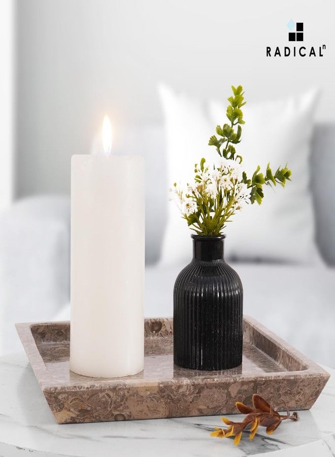 Radicaln Mable Serving Tray 10" Inches Oceanic Handmade Square Cafeteria Trays for Kitchen Countertop Ideal Food and Serving Dishes, Serving Platter for Party Supplies - Image 5