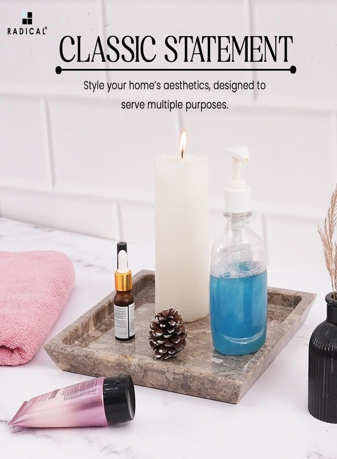 Radicaln Mable Serving Tray 10" Inches Oceanic Handmade Square Cafeteria Trays for Kitchen Countertop Ideal Food and Serving Dishes, Serving Platter for Party Supplies - Image 4