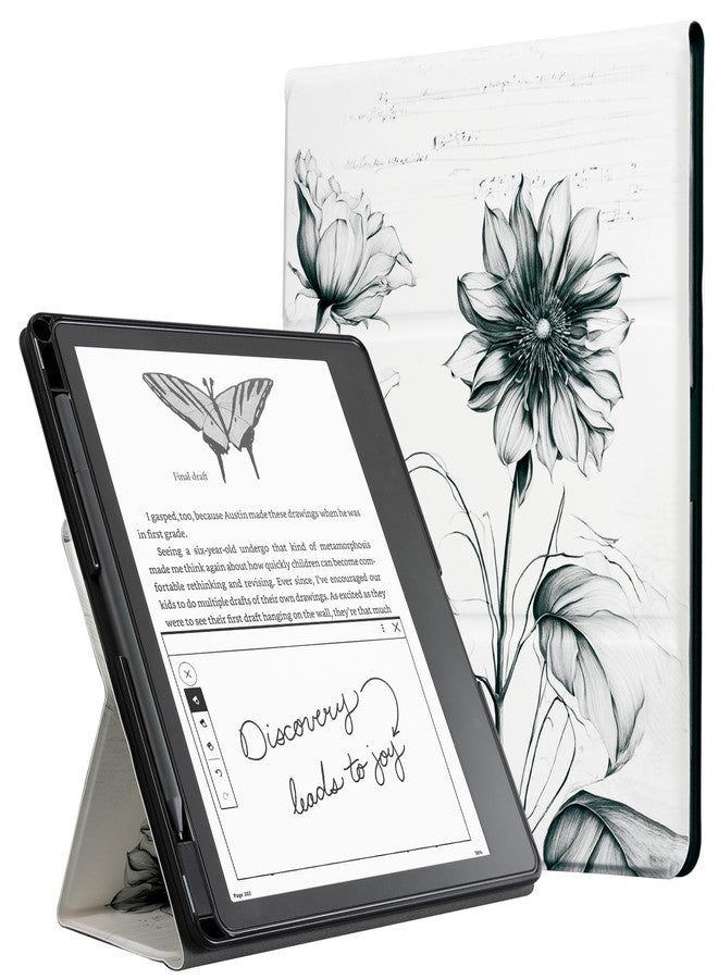 CoBak Stand Case for Kindle Scribe - Premium Folio Leather Cover with Pen Holder, Auto Sleep/Wake, and Stand Feature - Compatible with 10.2 Inch Kindle Scribe (2022 Release) - Image 1