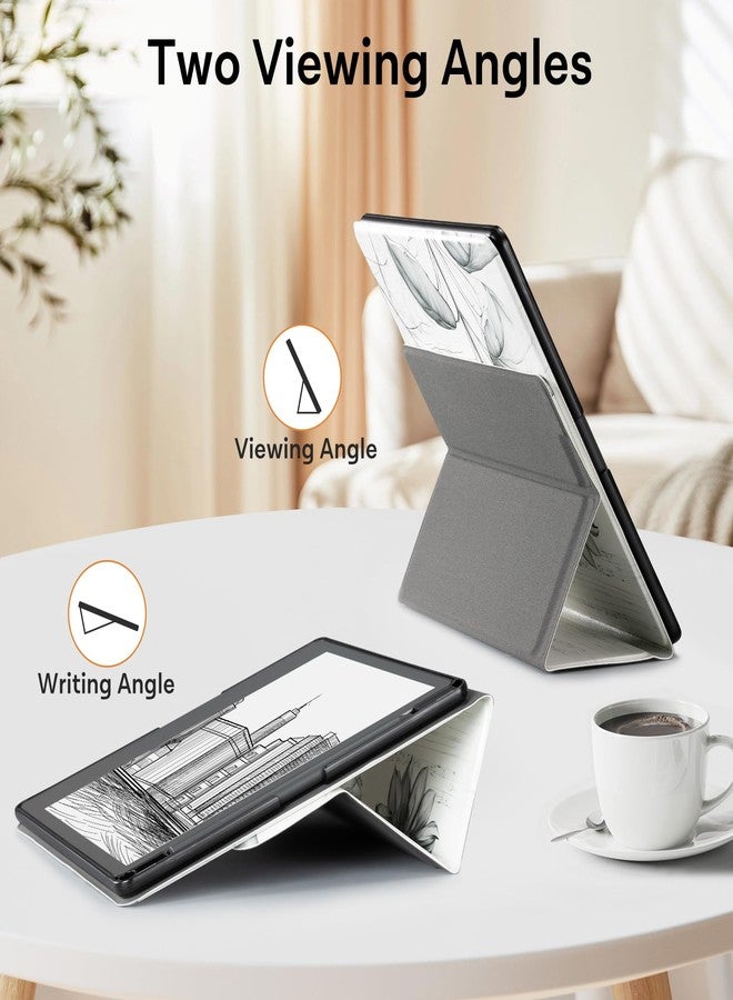 CoBak Stand Case for Kindle Scribe - Premium Folio Leather Cover with Pen Holder, Auto Sleep/Wake, and Stand Feature - Compatible with 10.2 Inch Kindle Scribe (2022 Release) - Image 2