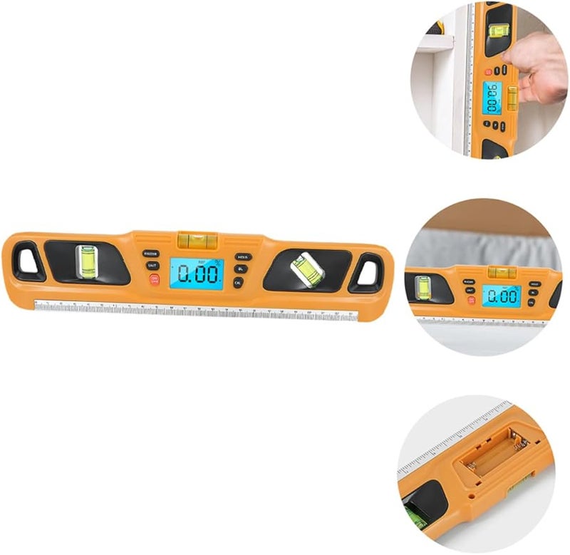 مسطرة المستوى المصغرة مع الإضاءة الخلفية والصوت التوجيهي أداة محاذاة الإطار عالية الدقة - Image 4