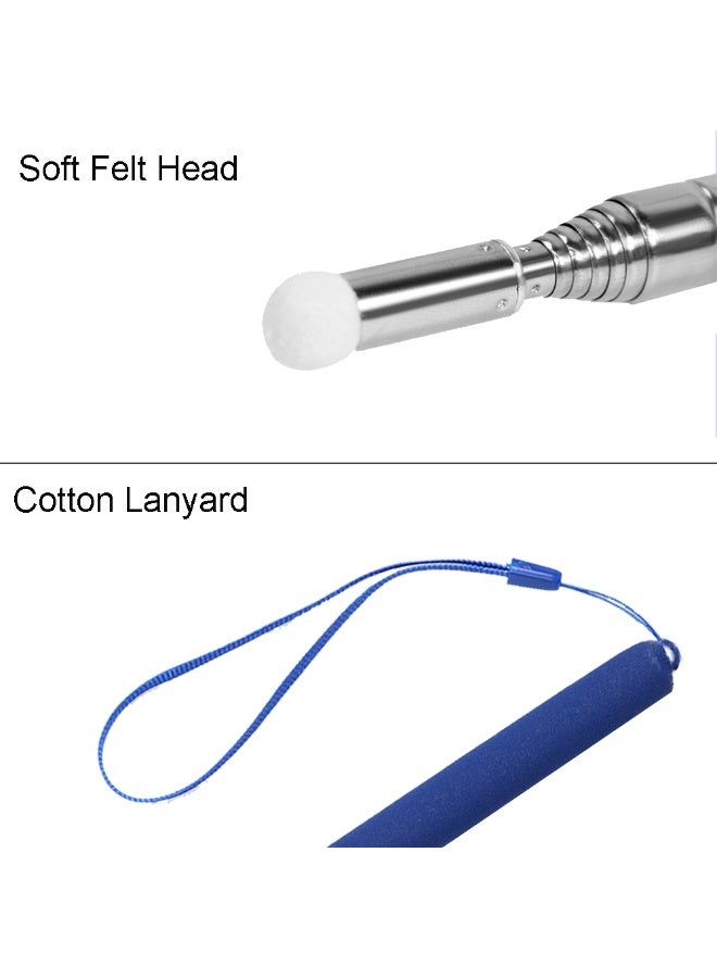 2Pcs Telescopic Teachers Pointer, Extendable Pointer Stick, Hand Pointer Stick for Classroom, Retractable Whiteboard Pointer Handheld Teaching Pointer (Black and Blue) - Image 3