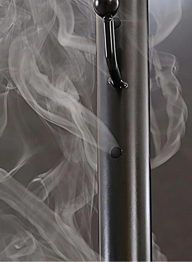 دينكس حامل مبخرة ملابس - حامل مبخرة بخور بطول 175 سم مع خطافات قماشية وفتحات لتبخير الملابس - Image 4