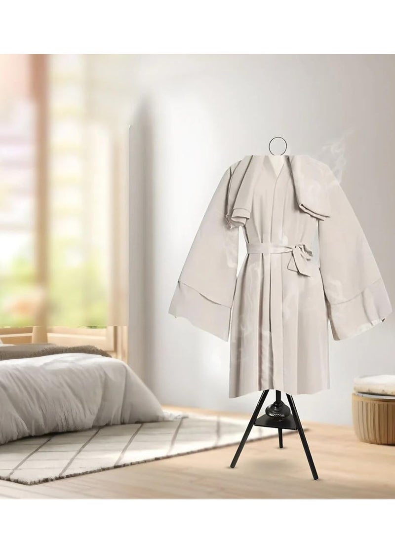 دينكس حامل مبخرة ملابس - حامل مبخرة بخور بطول 175 سم مع خطافات قماشية وفتحات لتبخير الملابس - Image 1