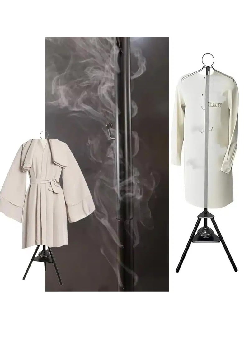 دينكس حامل مبخرة ملابس - حامل مبخرة بخور بطول 175 سم مع خطافات قماشية وفتحات لتبخير الملابس - Image 2