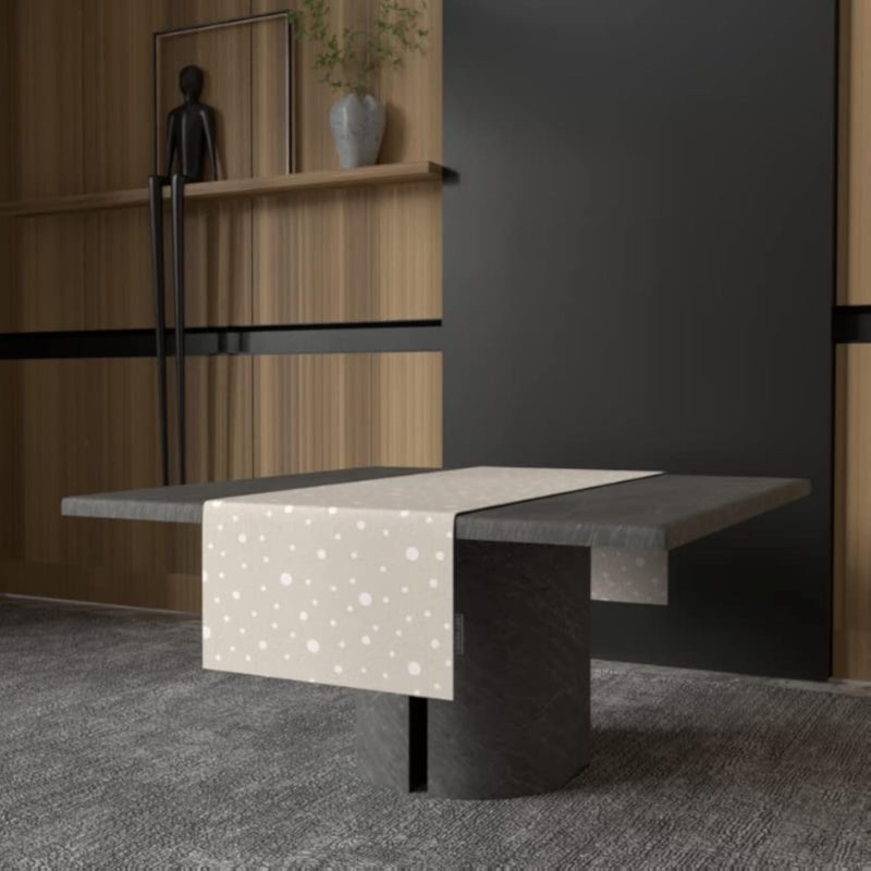 ART MOOD HOME Hazel 2 Runner Velvet Beige x Blue 35W x 140L CM