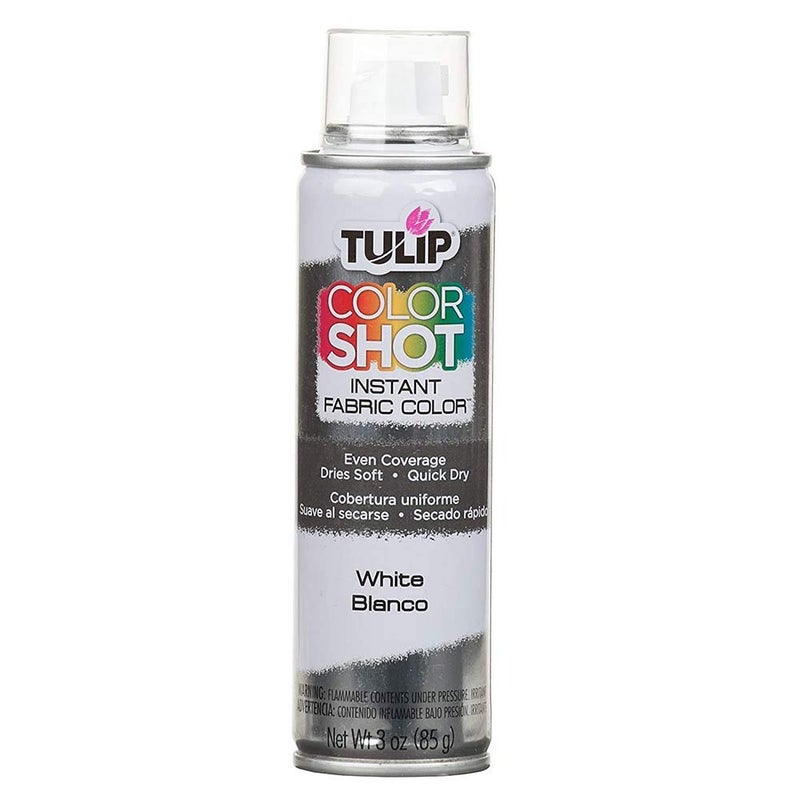 Tulip ColorShot Instant Fabric Spray Color 3oz. White - Image 1