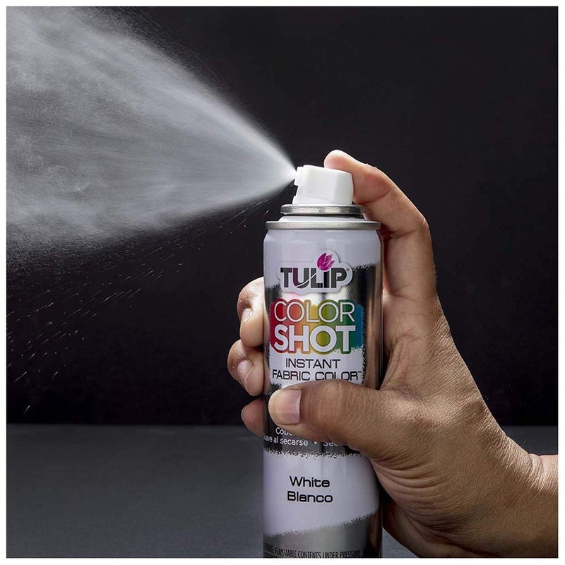 Tulip ColorShot Instant Fabric Spray Color 3oz. White - Image 4
