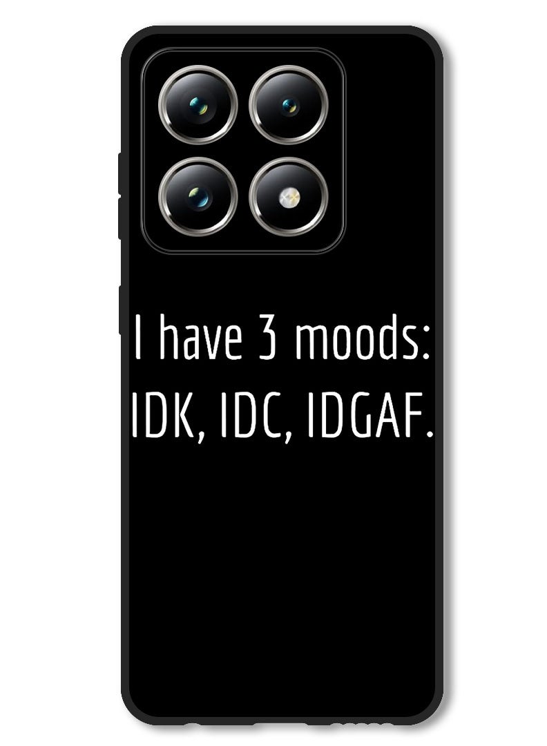 Theodor Case Compatible with Xiaomi 14T Pro Protection Shockproof Bumper Cover i have 3 Moods - Image 1