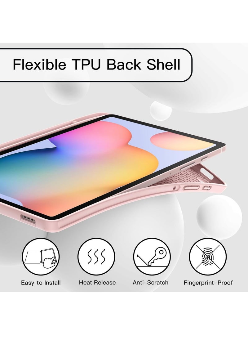 Rock Pow - Case for Samsung Galaxy Tab S6 Lite 10.4-Inch 2024/2022/2020 with S Pen Holder Slim Tablet Cover with Soft TPU Back Auto Wake/Sleep - Image 1