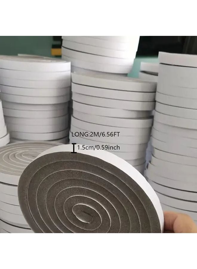 2 Pcs Self Adhesive Door Sealing Foam Strips Soundproof Windproof Fireproof Waterproof - Image 3