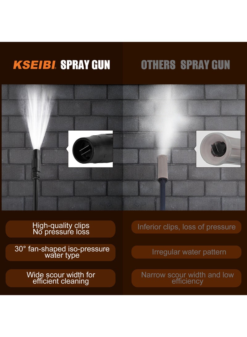 KSEIBI High Pressure Washer 1850W, 135 Bar - Powerful Electric Cleaner, High Pressure Cleaning Machine for Cars, Fences, Driveways, Patios, Home Cleaning.  - Image 5