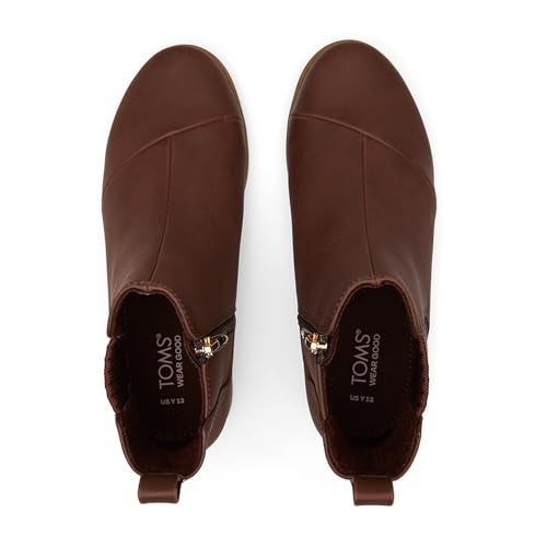TOMS Girls Charlie Fashion Boot, Chestnut PU Nubuck, 6 Big Kid - Image 4