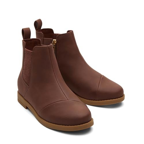 TOMS Girls Charlie Fashion Boot, Chestnut PU Nubuck, 6 Big Kid - Image 3