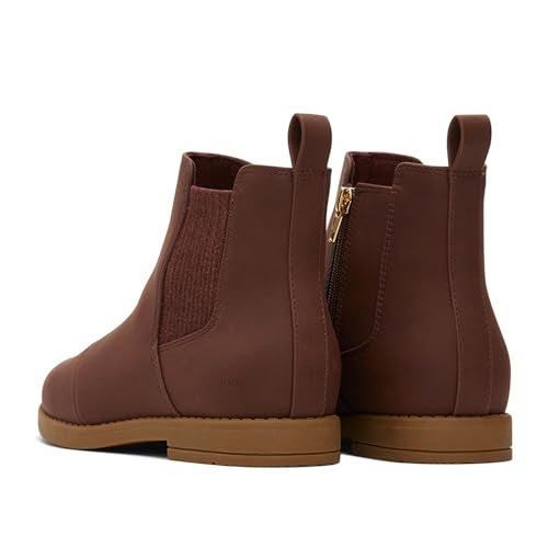 TOMS Girls Charlie Fashion Boot, Chestnut PU Nubuck, 6 Big Kid - Image 5