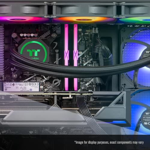 Thermaltake كمبيوتر ألعاب Thermaltake LCGS View 9897X-270 (AMD Ryzen™ 7 9800X3D، 32GB 6400MT/s DDR5 RGB، AMD Radeon™ RX 9070 XT، 2TB NVMe M.2، واي فاي، ويندوز 11) V27B-B850-97X-LCS - Image 4