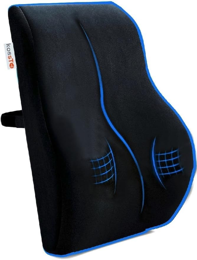 kossto Ultimate Pro Seat Cushion & Backrest Cushion Combo, Relieves Back, Coccyx Pain, Memory Foam for Orthopedic Support, Long Sitting Hours on Office/Home Chair with 2 Years Warranty (Velvet) - Image 3