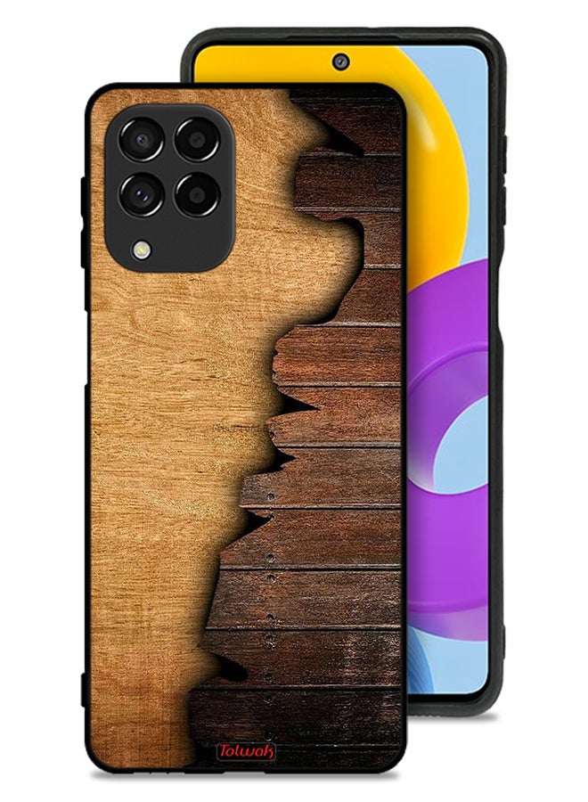 Tolwak غطاء حماية لجهاز سامسونج جالاكسي M53 بنمط خشبي عتيق - Image 1