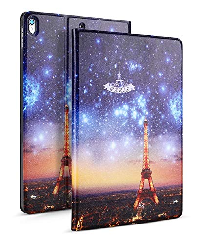 MOCA [Soft Back] Magnetic Flip Cover Case for iPad Air 2 A1566 A1567 (2014 Launched) iPad Flip Cover Case (Dazzling Paris!) - Image 1