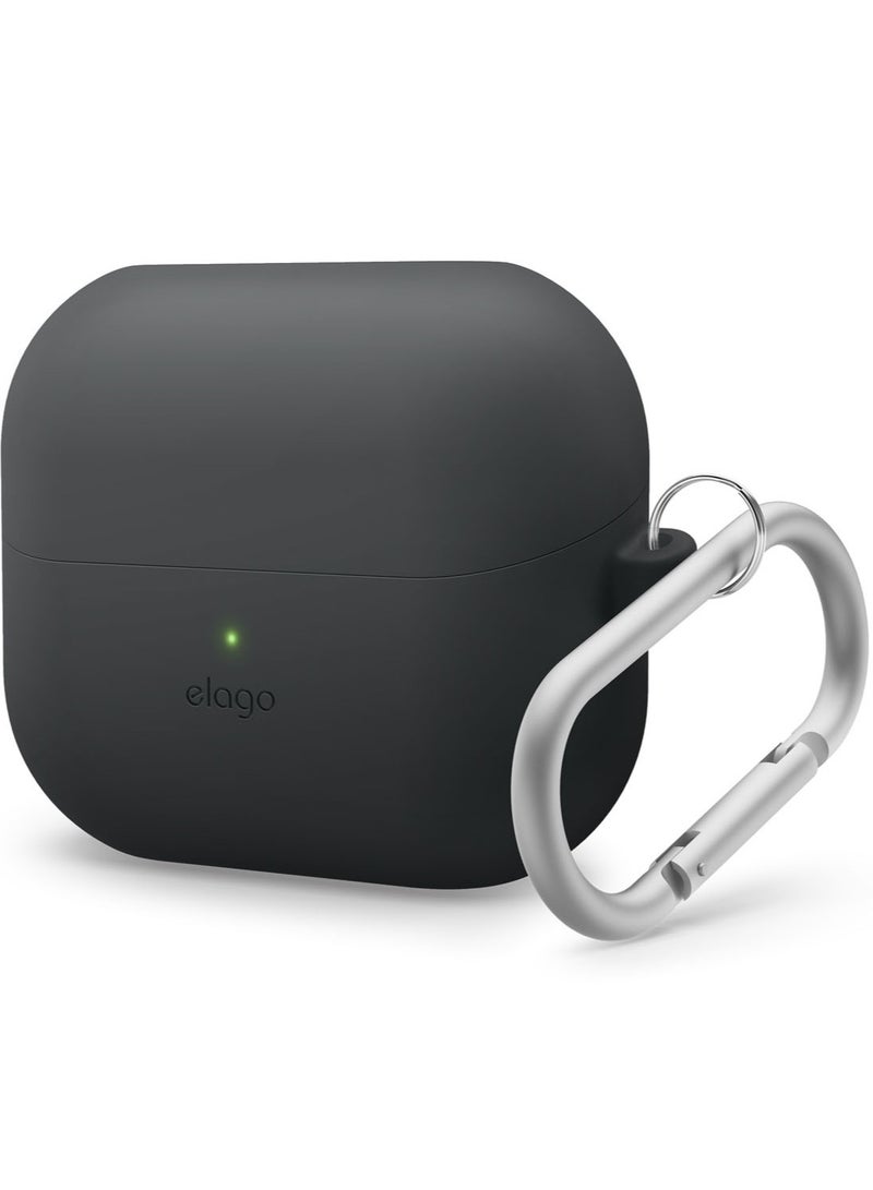 Elago Silicone Hang for Samsung Galaxy Buds3 and Galaxy Buds 3 Pro Case Cover with Carabiner - Black - Image 1