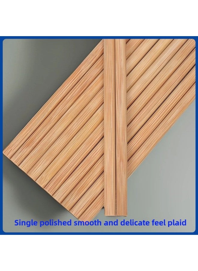 18cm Children's Chopsticks Single Polished Kindergarten Practice Chopsticks No Lacquer No Wax In Stock Short Bamboo Chopsticks Can Be Engraved-Color:21cmx7.0mm Corner Chopsticks - No Knots (single Polished)  - Image 3