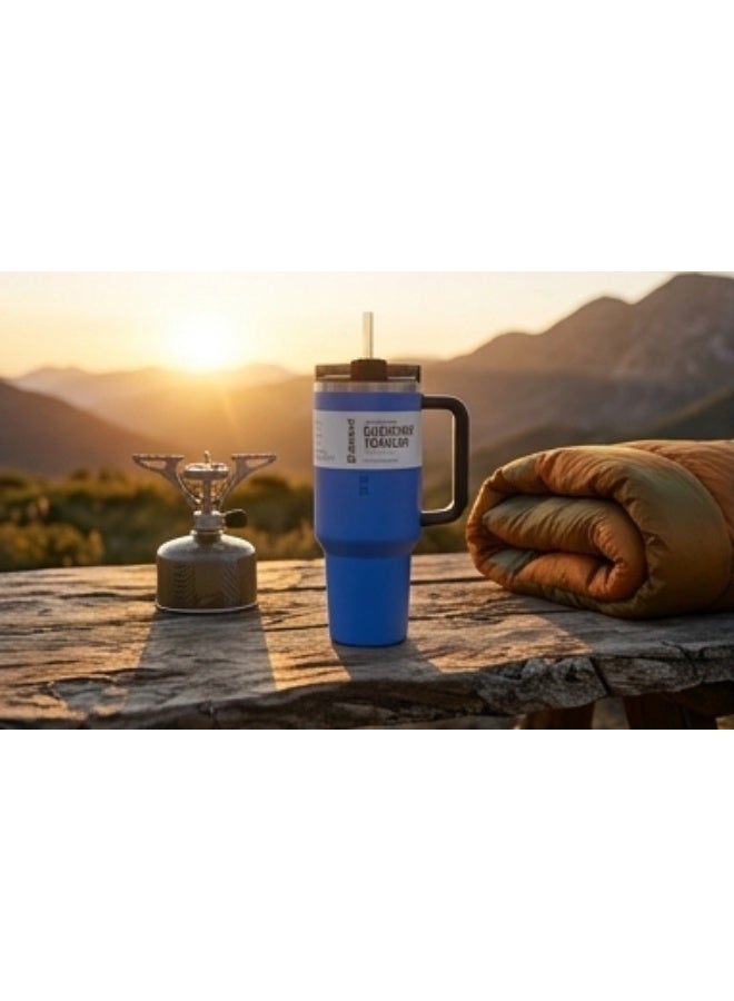 Stanley Quencher H2.0 FlowState Tumbler 40oz (1.18L) Vacuum Insulated Stainless Steel Travel Mug with Handle & Lid - Blue - Image 2