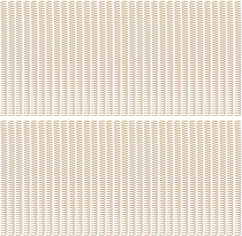 Trendy varied sizing alternatives Binding Spiral, 16mm Diameter, 140 Sheet Capacity, 4:1 Pitch, 48 Loop with Rotating Pages Feature, for Engineering, Business, Office, University Presentations (Gold) Simple practical structure - Image 1