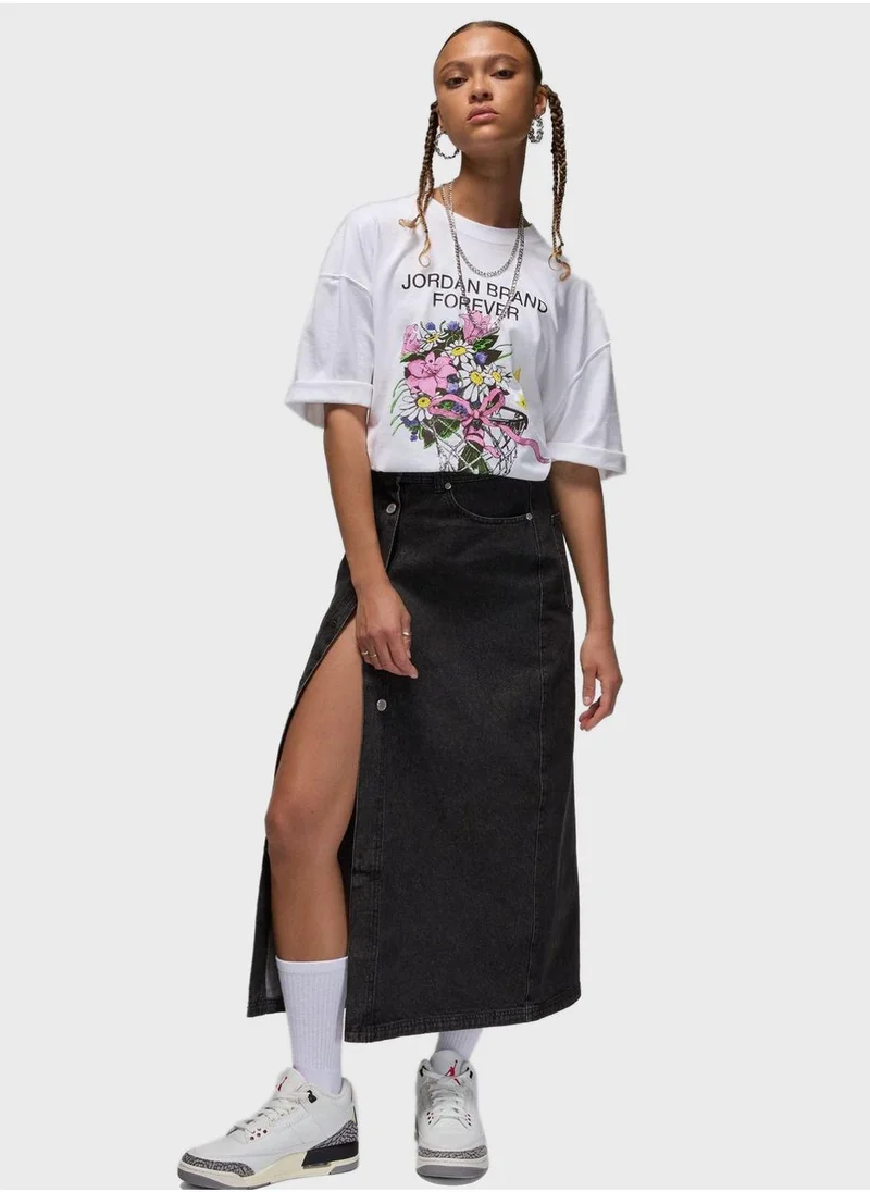 جوردن Jordan Oversized Graphics T-Shirt