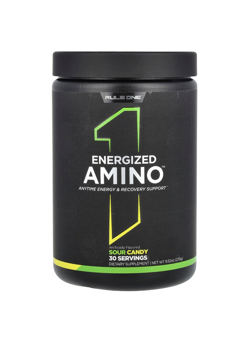 Energized Amino, Sour Candy, 9.52 oz (270 g)