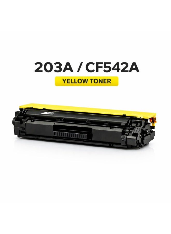 مالتي كلر خرطوشة حبر متوافقة HP 203A CF542A أصفر – حبر ليزر عالي الجودة - Image 1