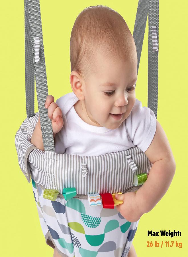 Bright Starts Bright Starts Playful Parade Door Jumper for Baby with Adjustable Strap, 6 Months and Up, Max Weight 26 lbs - Image 4