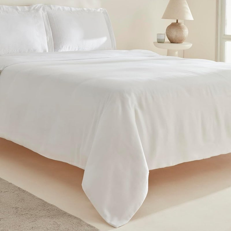 Karaca Home Felves 100 Percent Cotton Duvet Cover Set, King, White - Image 2